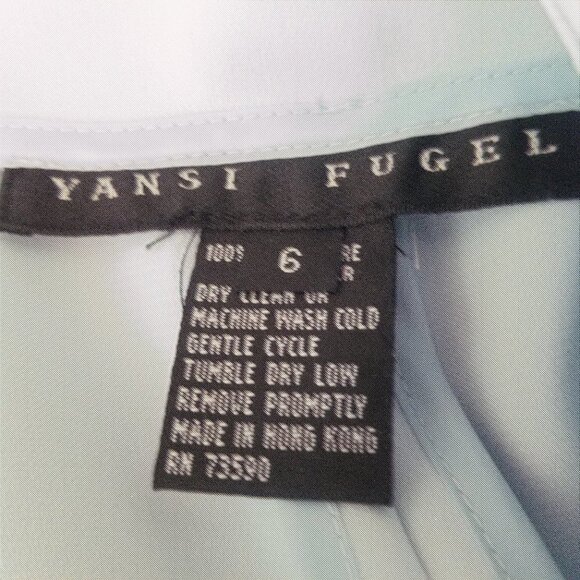 Yansi Fugel Women's Light Blue A-Line Full Pleated Skirt Size 6 - Picture 5 of 5